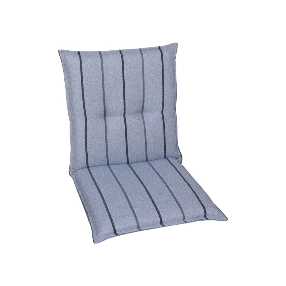 GO-DE Textil Tuinkussen (Stoelkussens voor stoelen met een lage rugleuning, Blauw) afbeelding 1