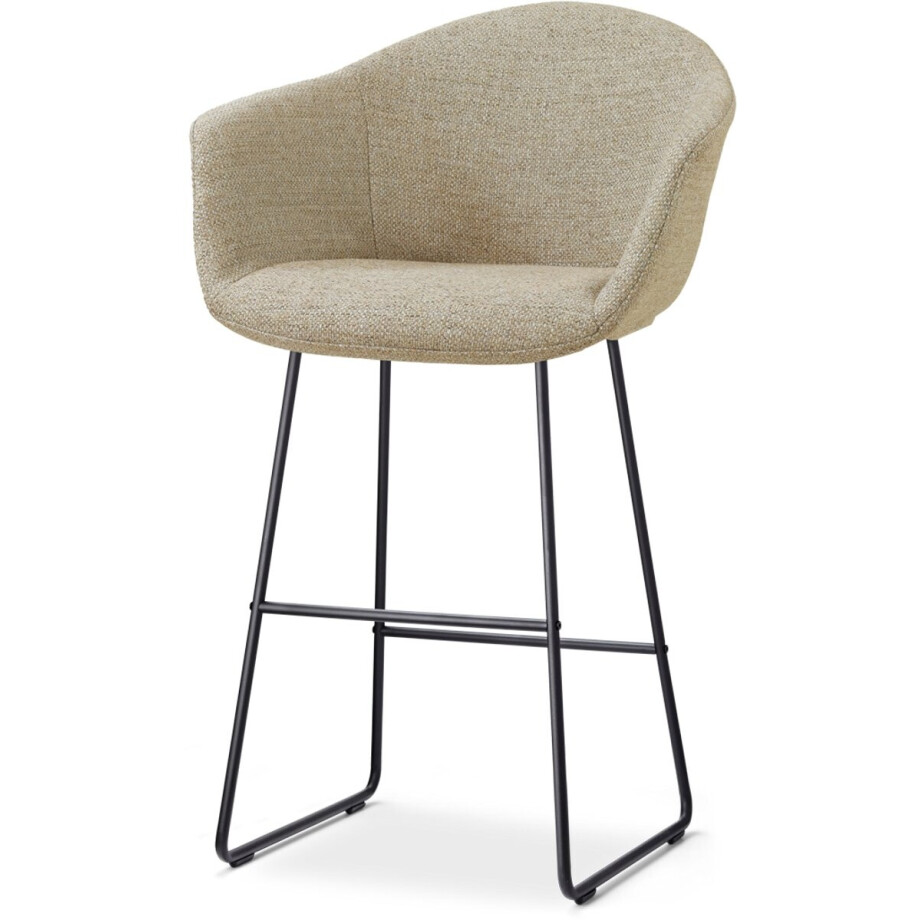 Nolon Nino-Otis barkruk taupe melange - zwart onderstel - 75 cm afbeelding 1
