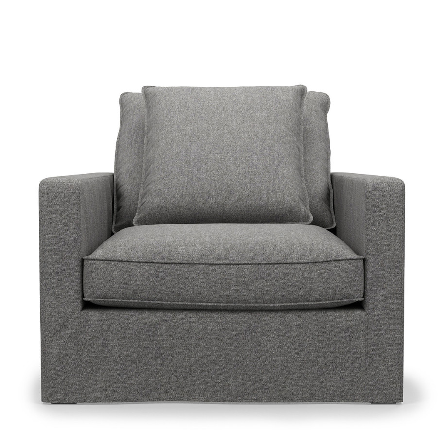 Fauteuil Lennox, Grey, Washed Cotton afbeelding 1