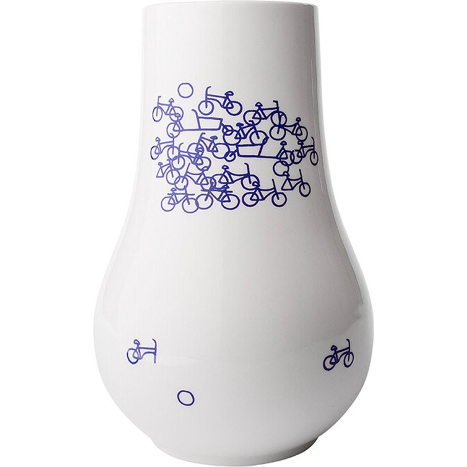 Fietsvaas nr. 1 - Heinen Delfts Blauw - Delfts blauwe vaas - Fietsen - Design afbeelding 1