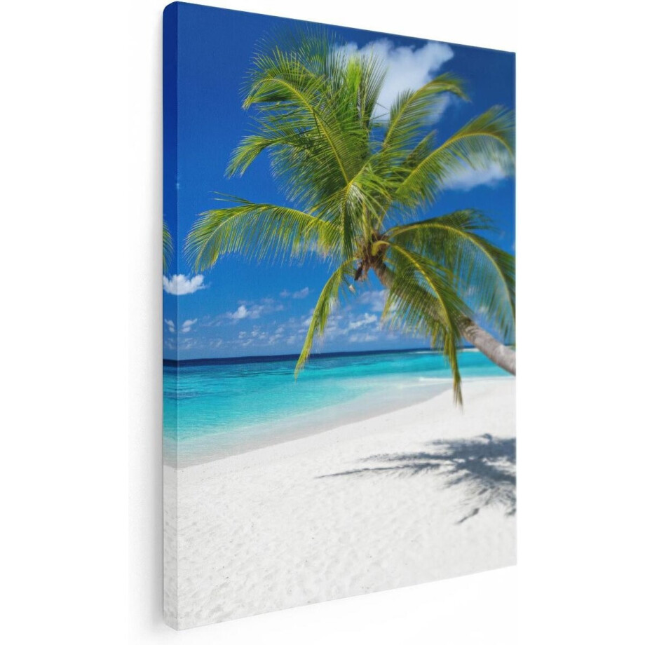 Artaza Canvas Schilderij Tropisch Strand Met Een Palmboom - 30x40 - Klein - Foto Op Canvas - Canvas Print Artaza Canvas Schilderij Tropisch Strand Met Een Palmboom - 30x40 - Klein - Foto Op Canvas - Canvas Print afbeelding 1