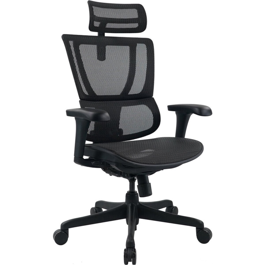 ERGOHUMAN SLIM ECO M GEN2 | net - Luxe directiestoel Zwart ERGOHUMAN SLIM ECO M GEN2 | net - Luxe directiestoel Zwart afbeelding 1