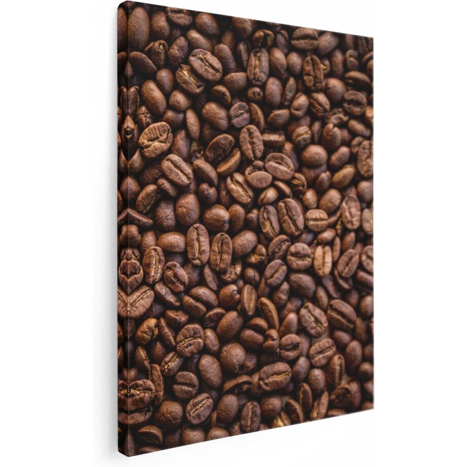 Artaza Canvas Schilderij Bruine Koffiebonen - 30x40 - Klein - Foto Op Canvas - Canvas Print afbeelding 1