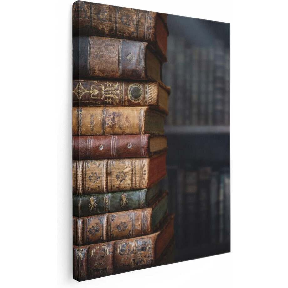 Artaza Canvas Schilderij Oude Historische Boeken - Retro - 30x40 - Klein - Foto Op Canvas - Canvas Print Artaza Canvas Schilderij Oude Historische Boeken - Retro - 30x40 - Klein - Foto Op Canvas - Canvas Print afbeelding 1
