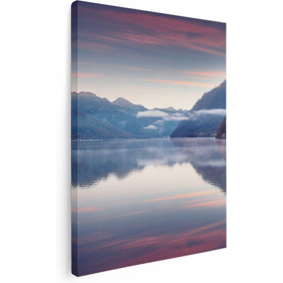 Artaza Canvas Schilderij Meer In De Bergen - 30x40 - Klein - Foto Op Canvas - Canvas Print Artaza Canvas Schilderij Meer In De Bergen - 30x40 - Klein - Foto Op Canvas - Canvas Print afbeelding 1