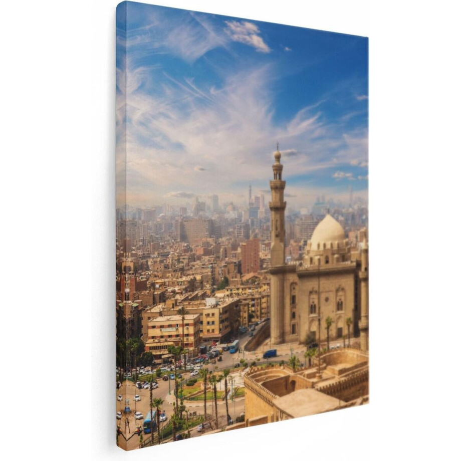 Artaza Canvas Schilderij Moskee in Cairo, Egypte - 30x40 - Klein - Foto Op Canvas - Canvas Print afbeelding 1