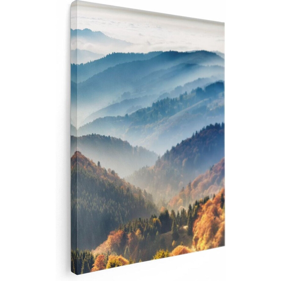Artaza Canvas Schilderij Bergen - 60x80 cm - Wanddecoratie Herfst - Muurdecoratie Landschap - Schilderijen Op Canvas Natuur Artaza Canvas Schilderij Bergen - 60x80 cm - Wanddecoratie Herfst - Muurdecoratie Landschap - Schilderijen Op Canvas Natuur afbeelding 1
