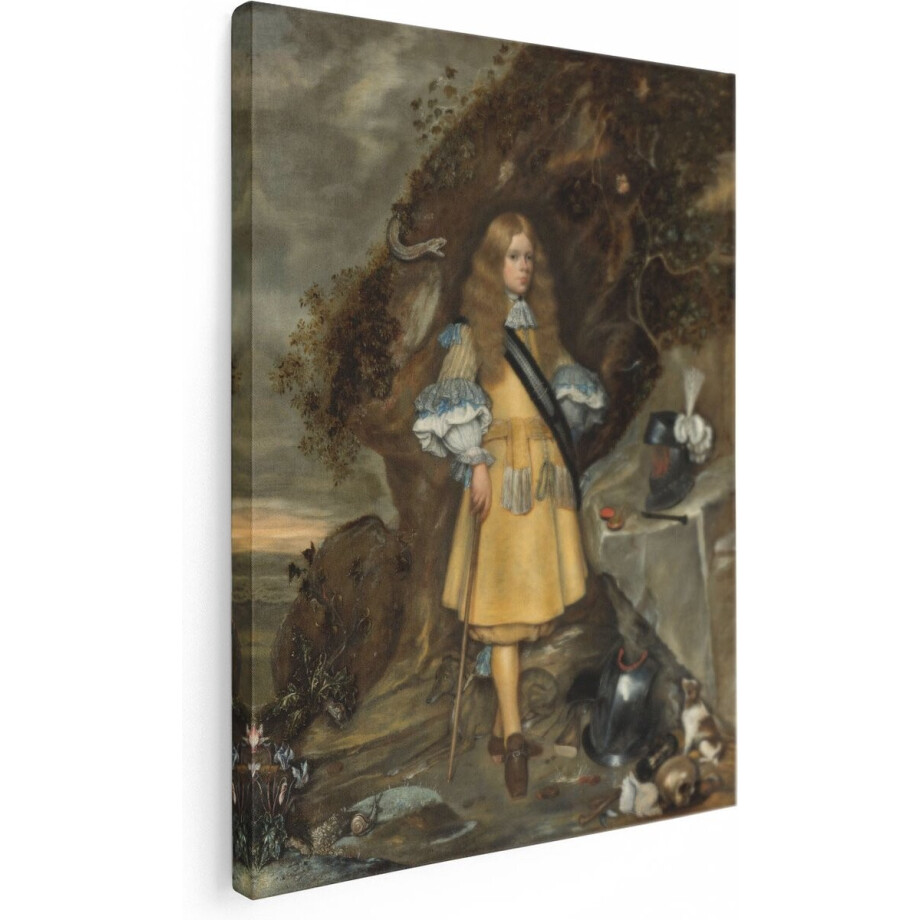 Artaza Canvas Schilderij Memorieportret van Moses ter Borch - Gerard ter Borch - 90x120 - Groot - Kunst - Wanddecoratie Woonkamer afbeelding 1