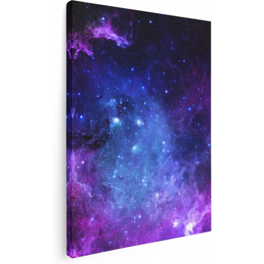 Artaza Canvas Schilderij Ruimte in het Paars Blauw - 60x80 - Foto Op Canvas - Canvas Print Artaza Canvas Schilderij Ruimte in het Paars Blauw - 60x80 - Foto Op Canvas - Canvas Print afbeelding 1