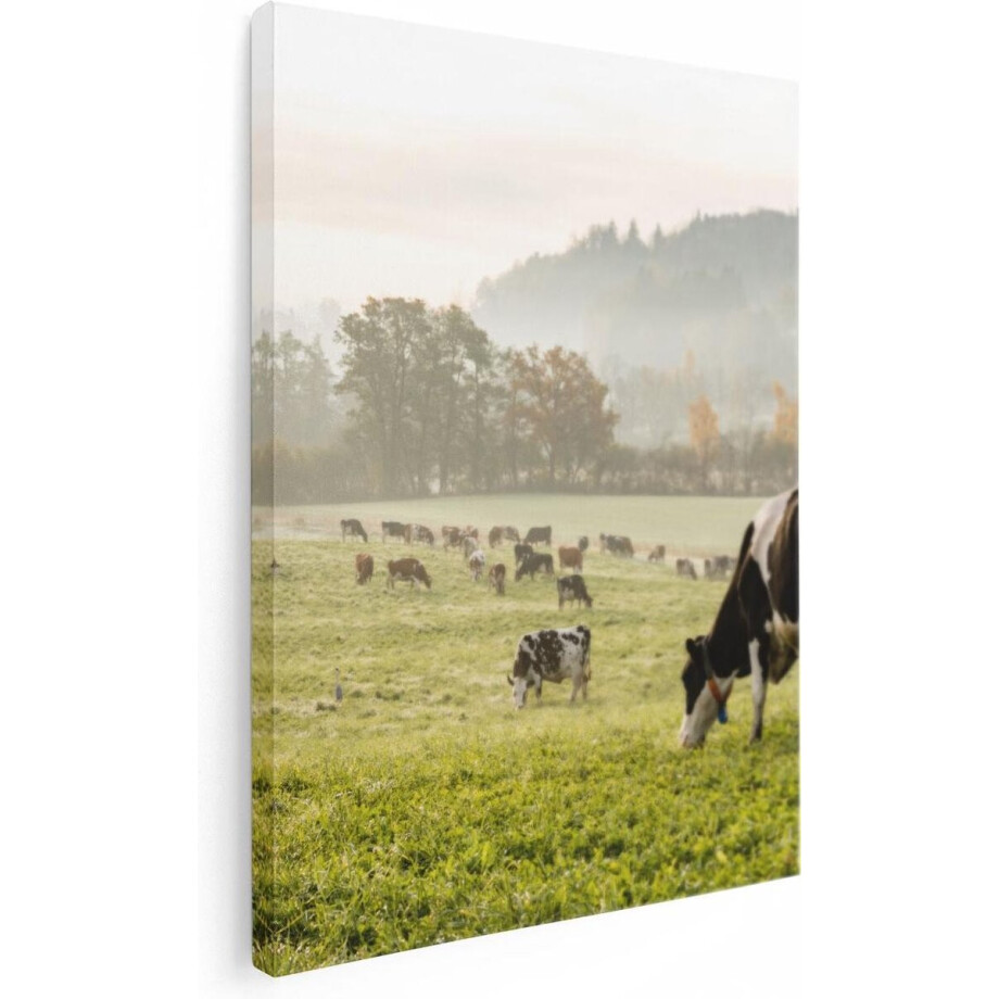 Artaza Canvas Schilderij Koeien In Weiland - 30x40 cm - Klein - Wanddecoratie Landschap - Muurdecoratie Boerderij Dieren - Kamer Accessoires Natuur Artaza Canvas Schilderij Koeien In Weiland - 30x40 cm - Klein - Wanddecoratie Landschap - Muurdecoratie Boerderij Dieren - Kamer Accessoires Natuur afbeelding 1