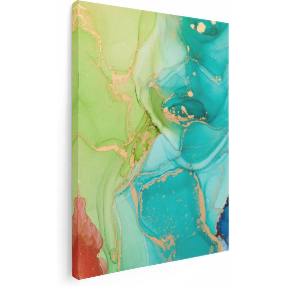 Artaza Canvas Schilderij Abstracte Kunst - Kleurrijke Marmer - 30x40 cm - Klein - Wanddecoratie Woonkamer - Schilderijen - Muurdecoratie Artaza Canvas Schilderij Abstracte Kunst - Kleurrijke Marmer - 30x40 cm - Klein - Wanddecoratie Woonkamer - Schilderijen - Muurdecoratie afbeelding 1