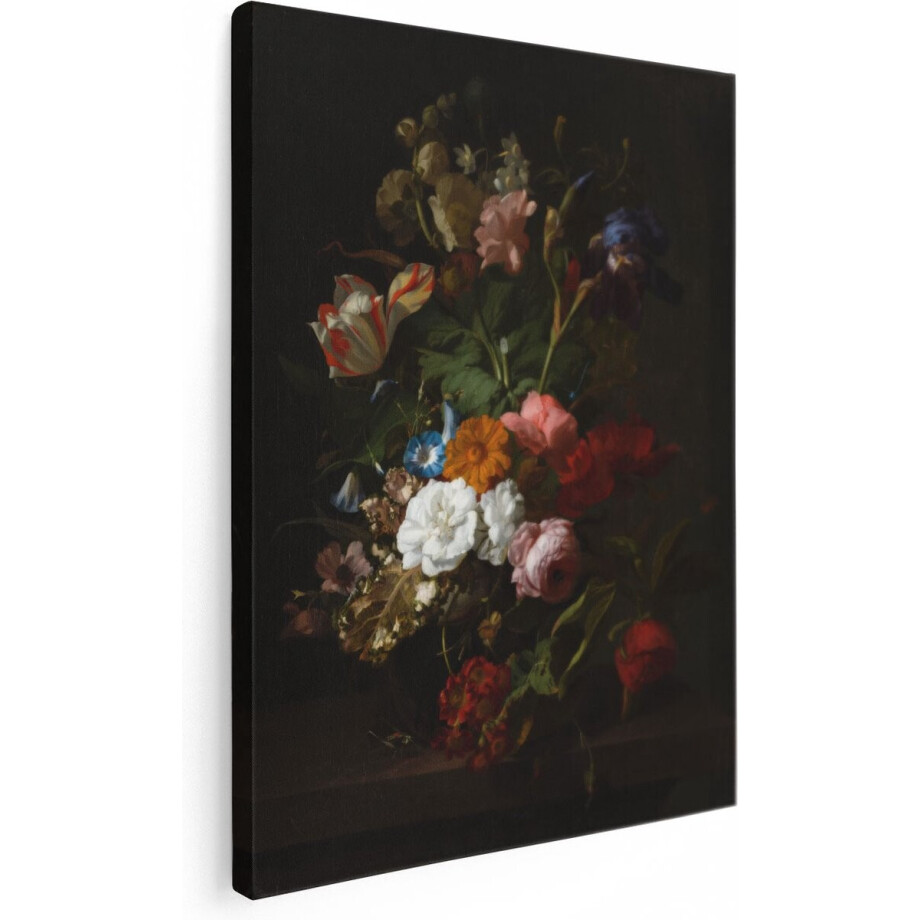 Artaza Canvas Schilderij Vaas met Bloemen - Rachel Ruysch - 30x40 - Klein - Poster Foto op Canvas - Canvas Print Artaza Canvas Schilderij Vaas met Bloemen - Rachel Ruysch - 30x40 - Klein - Poster Foto op Canvas - Canvas Print afbeelding 1