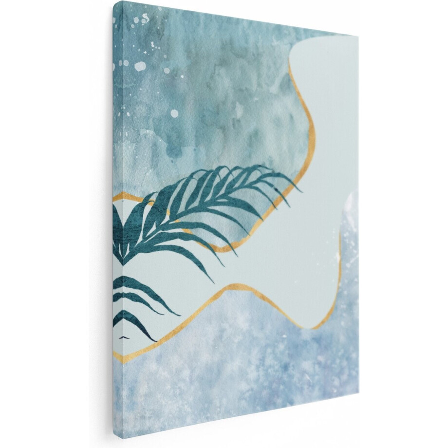 Artaza Canvas Schilderij Abstracte Kunst - 90x120 - Groot - Foto Op Canvas - Wanddecoratie Woonkamer afbeelding 1