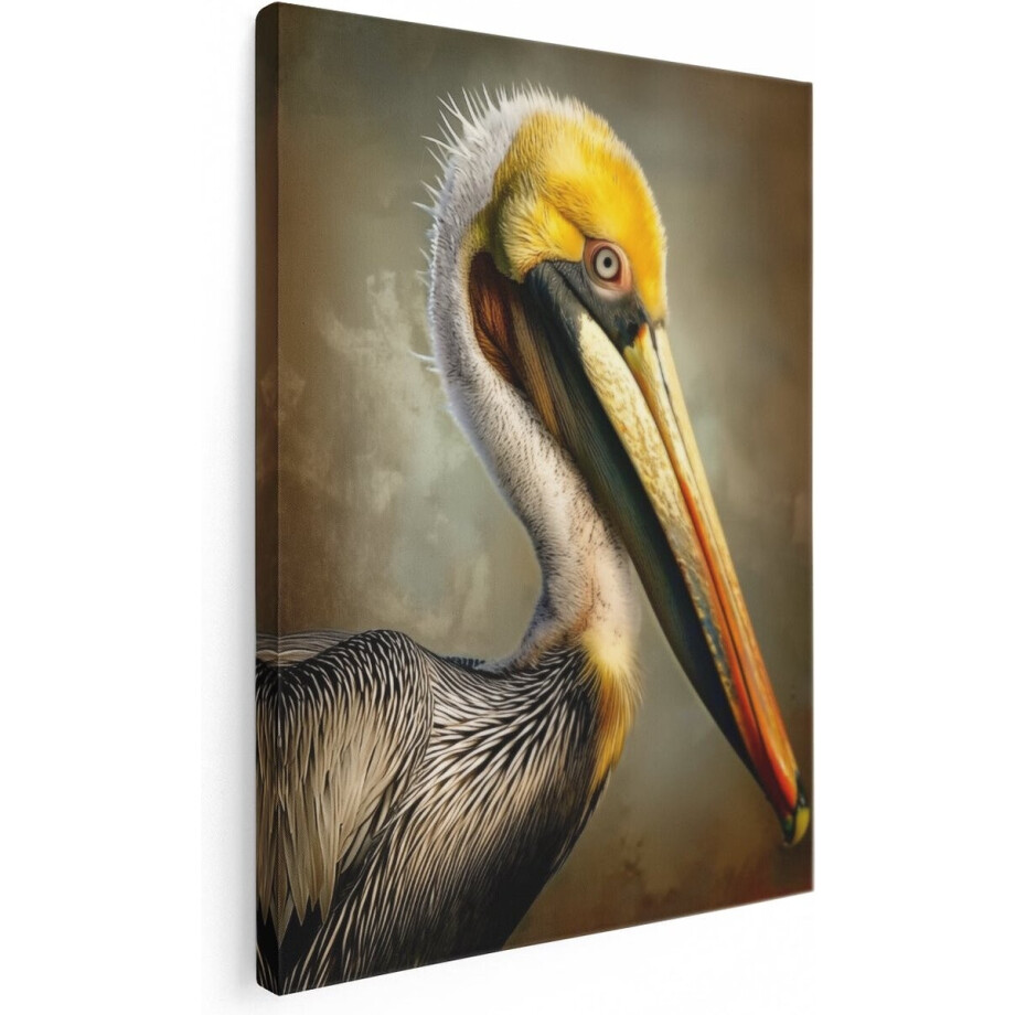 Artaza Canvas Schilderij Pelikaan - 60x80 cm - Wanddecoratie Vogels - Muurdecoratie Dieren - Schilderijen Op Canvas Vogel Artaza Canvas Schilderij Pelikaan - 60x80 cm - Wanddecoratie Vogels - Muurdecoratie Dieren - Schilderijen Op Canvas Vogel afbeelding 1