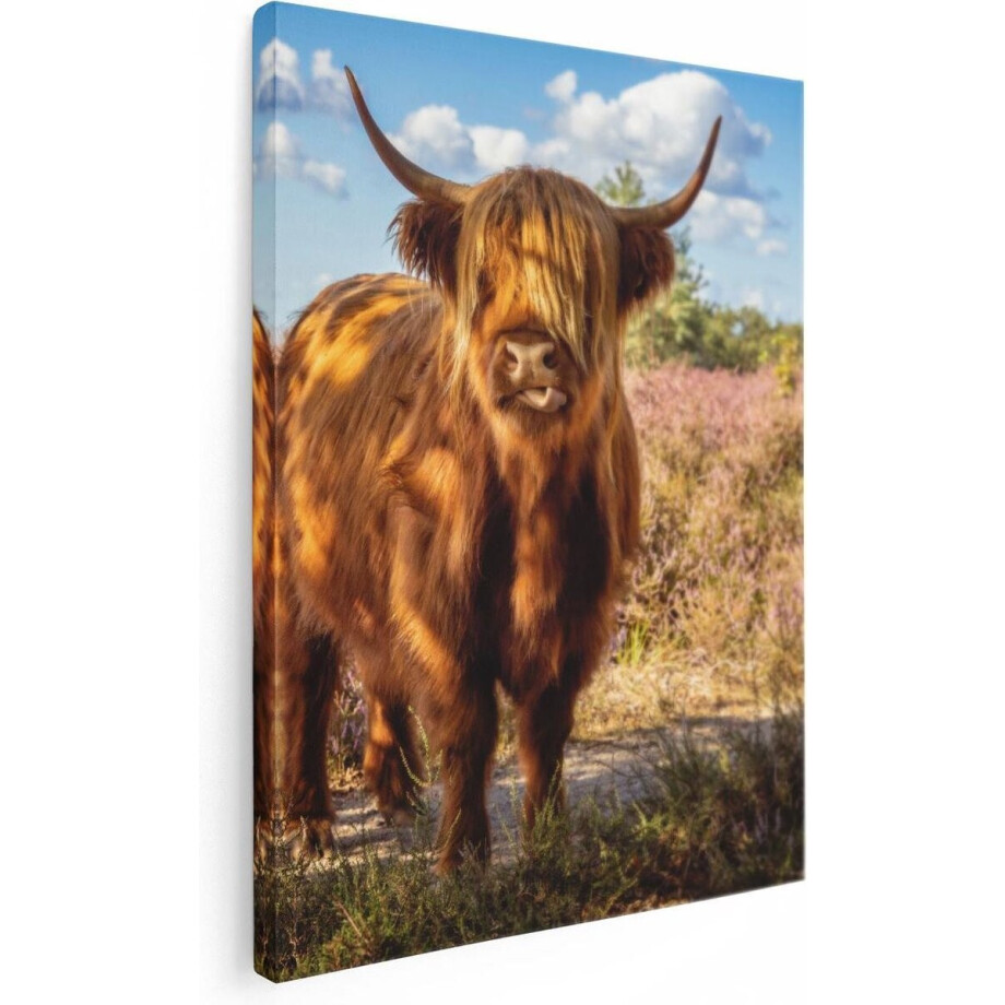 Artaza Canvas Schilderij Schotse Hooglander Koe In De Wei - 60x80 - Foto Op Canvas - Canvas Print Artaza Canvas Schilderij Schotse Hooglander Koe In De Wei - 60x80 - Foto Op Canvas - Canvas Print afbeelding 1