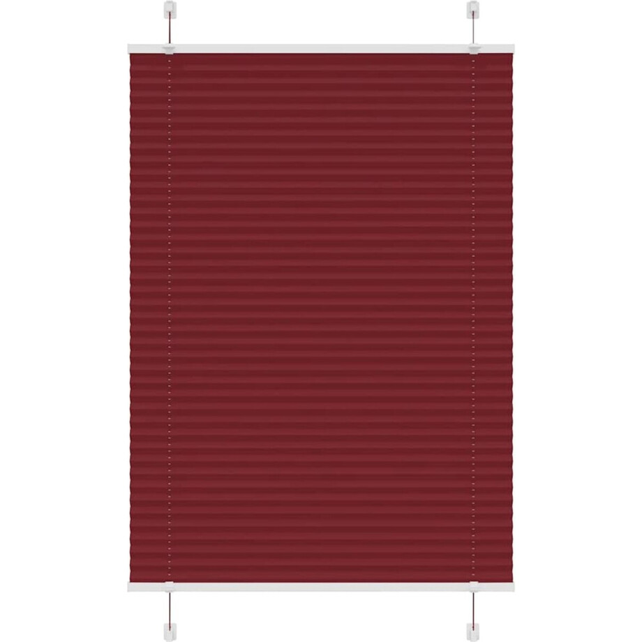 vidaXL - Plissé - rolgordijn - 85x150 - cm - stofbreedte - 84,4 - cm - bordeauxrood afbeelding 1