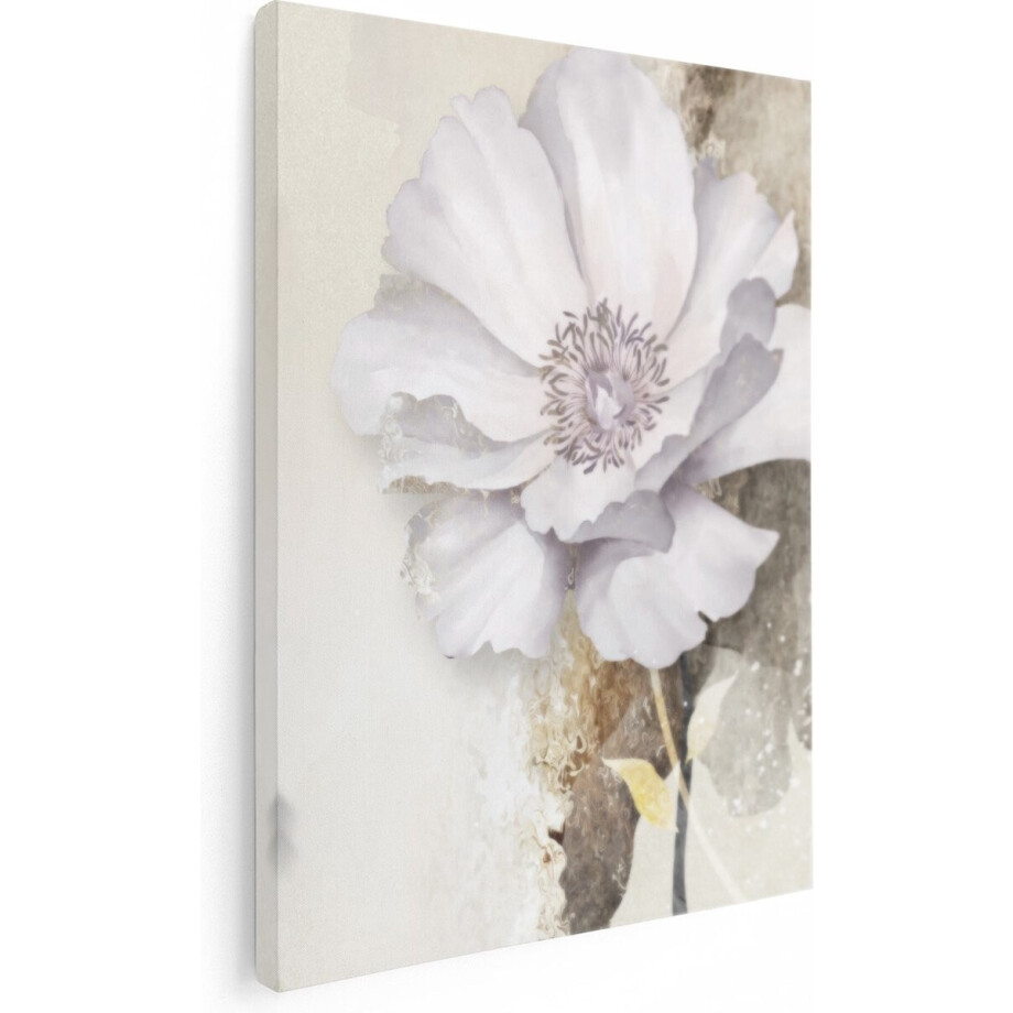 Artaza Canvas Schilderij Bloemen - Abstracte Kunst - 60x80 - Foto Op Canvas - Canvas Print - Muurdecoratie afbeelding 1