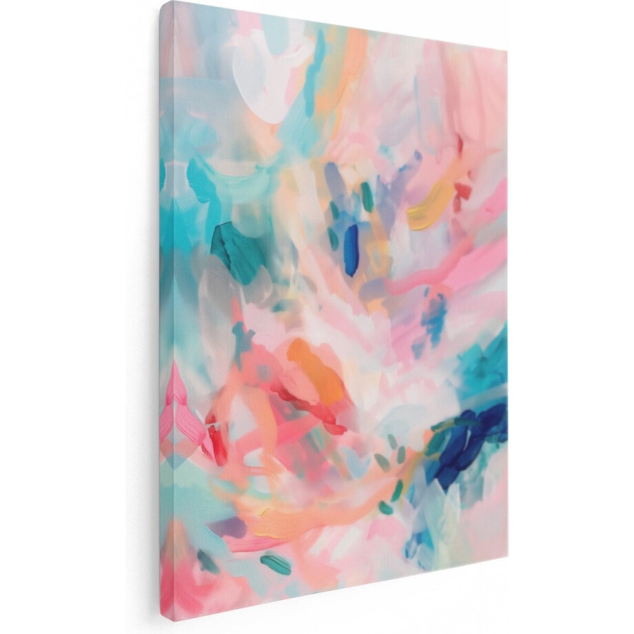 Artaza Canvas Schilderij Abstracte Kunst - 30x40 cm - Klein - Wanddecoratie Roze - Muurdecoratie Woonkamer - Kamer Accessoires Artaza Canvas Schilderij Abstracte Kunst - 30x40 cm - Klein - Wanddecoratie Roze - Muurdecoratie Woonkamer - Kamer Accessoires afbeelding 1