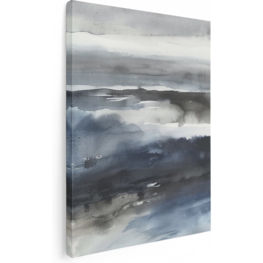 Artaza Canvas Schilderij Aquarelkunstwerk van de Oceaan - 90x120 cm - Wanddecoratie Woonkamer - Schilderijen - Muurdecoratie Artaza Canvas Schilderij Aquarelkunstwerk van de Oceaan - 90x120 cm - Wanddecoratie Woonkamer - Schilderijen - Muurdecoratie afbeelding 1