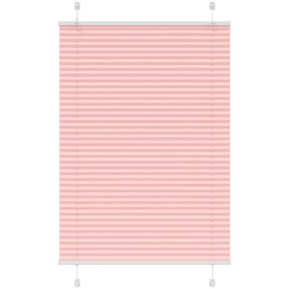 vidaXL - Plissé - rolgordijn - 95x100 - cm - stofbreedte - 94,4 - cm - polyester - roze vidaXL - Plissé - rolgordijn - 95x100 - cm - stofbreedte - 94,4 - cm - polyester - roze afbeelding 1