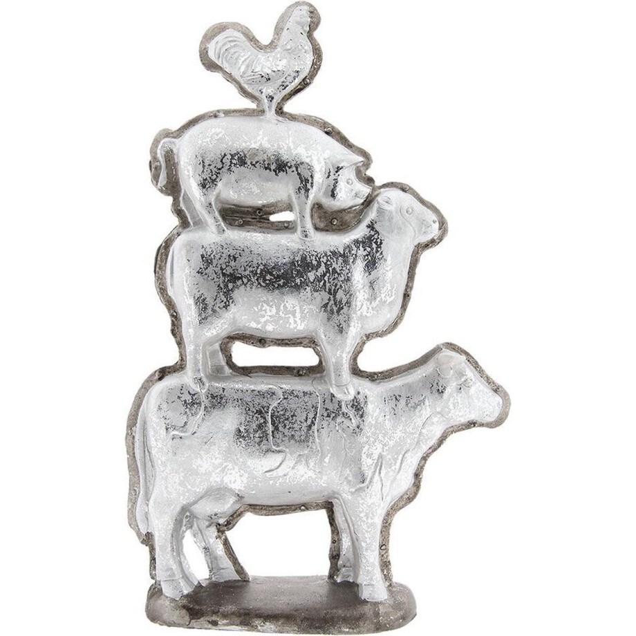 Clayre & Eef Beeld Dieren 30x8x47 cm Grijs Polyresin Dieren Woonaccessoires Clayre & Eef Beeld Dieren 30x8x47 cm Grijs Polyresin Dieren Woonaccessoires afbeelding 1