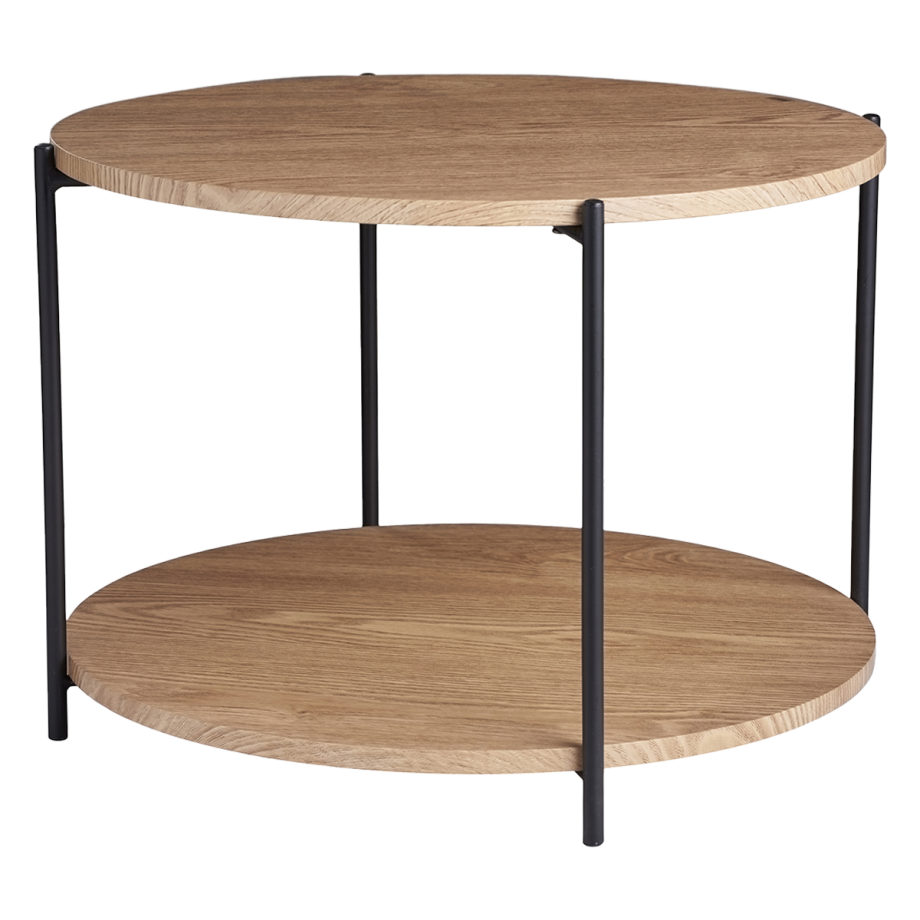 Lina houten salontafel naturel - Ø 55 cm afbeelding 1