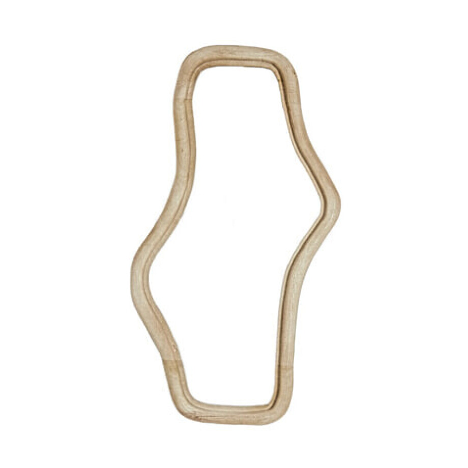 Light & Living Organische Spiegel 'Celano' Mangohout, 80 x 44cm Light & Living Organische Spiegel 'Celano' Mangohout, 80 x 44cm afbeelding