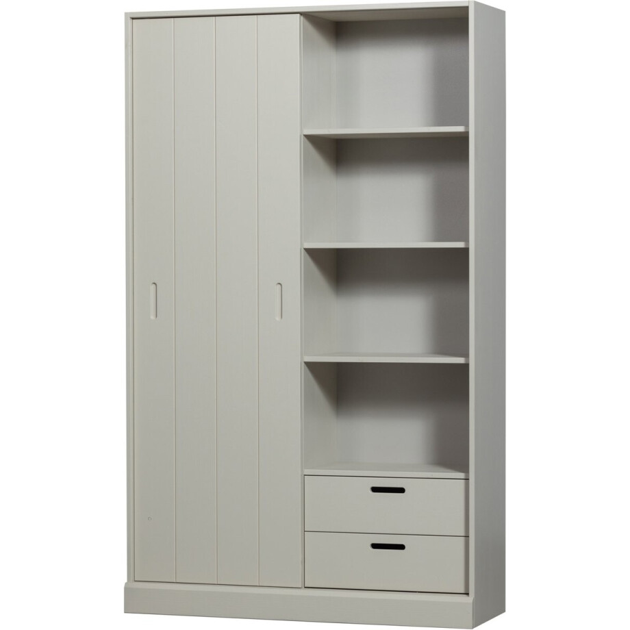 WOOOD Mila Schuifdeurkast - Grenen - Dust - 200x120x42 afbeelding 1