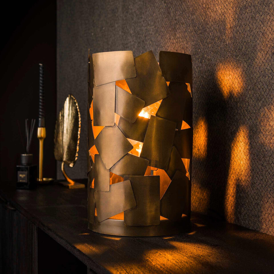 LifestyleFurn Tafellamp 'Journey' kleur Brons Antiek afbeelding 1
