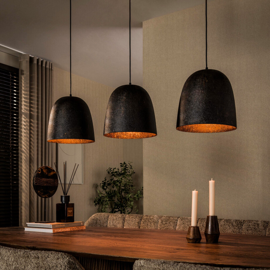 Hanglamp Nova 3-lichts Smoked brown afbeelding 1