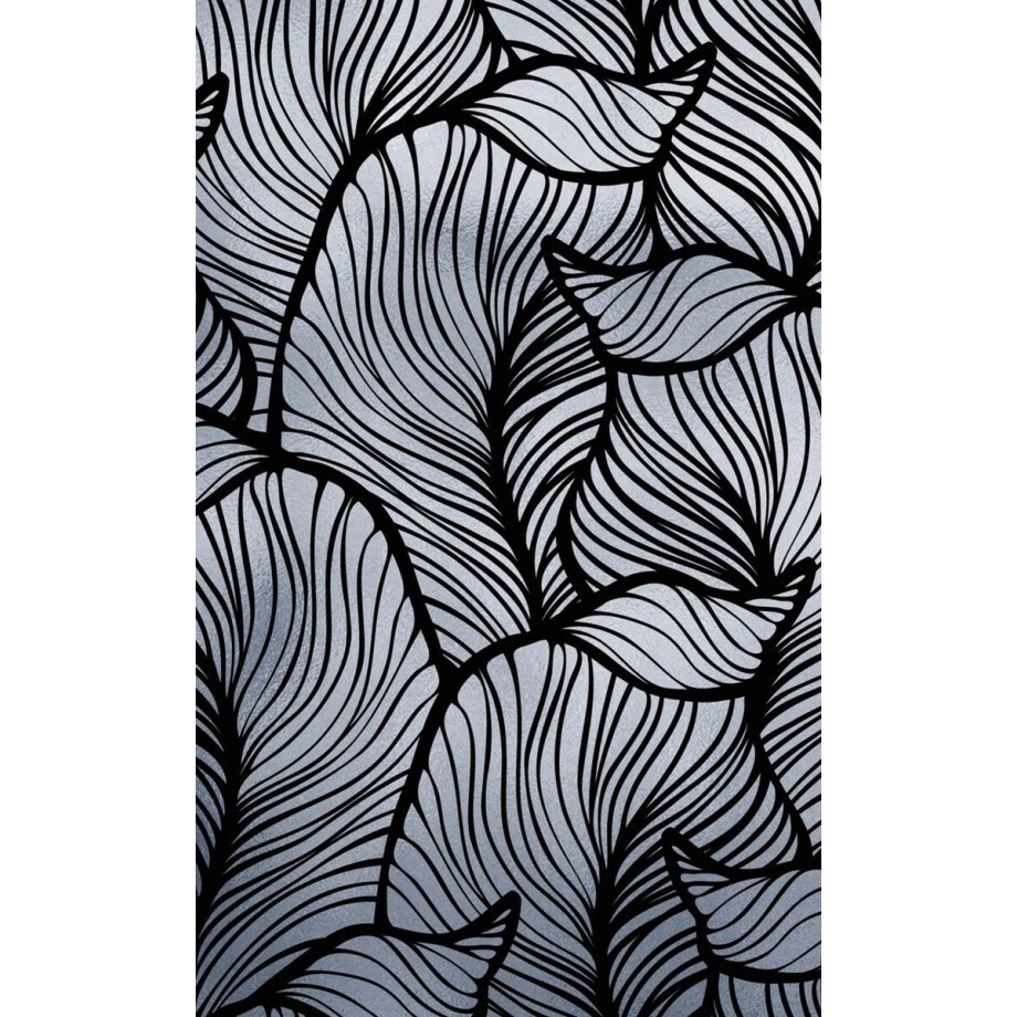 Decoratie plakfolie meubelfolie Balea silver 45cm x 1,5m zelfklevend - Decoratiefolie - Plakplastic - Raamfolie - zilverblauw afbeelding 1