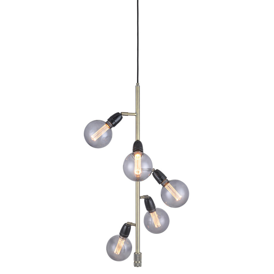 Halo Design Hanglamp 'COMPASS' 5-lamps, kleur Messing afbeelding 1