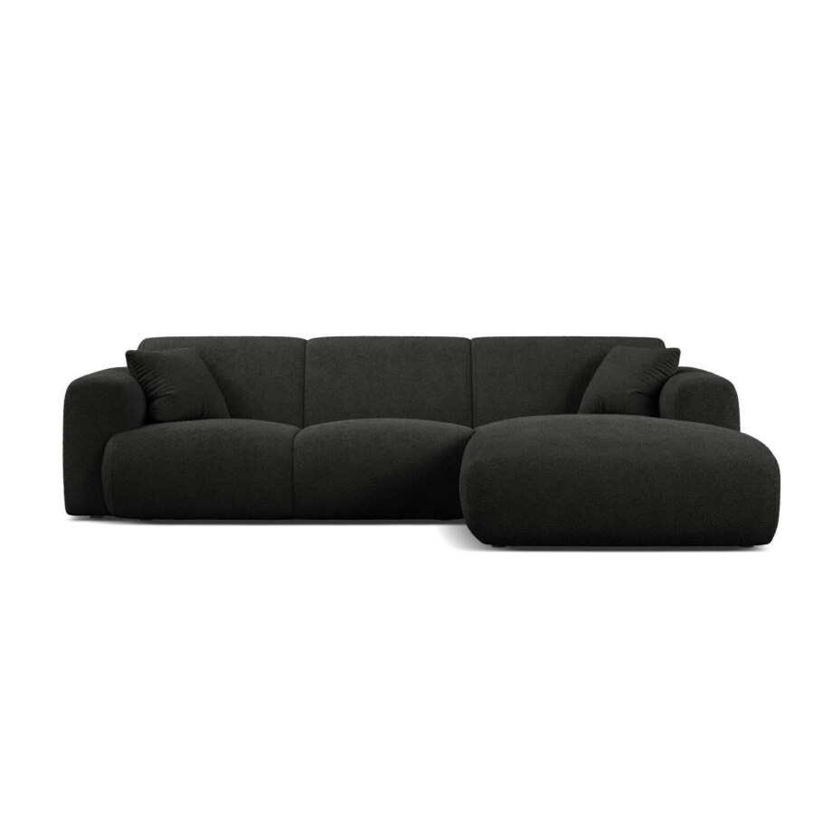Hoekbank Molino rechts bouclé | Micadoni Home afbeelding 1