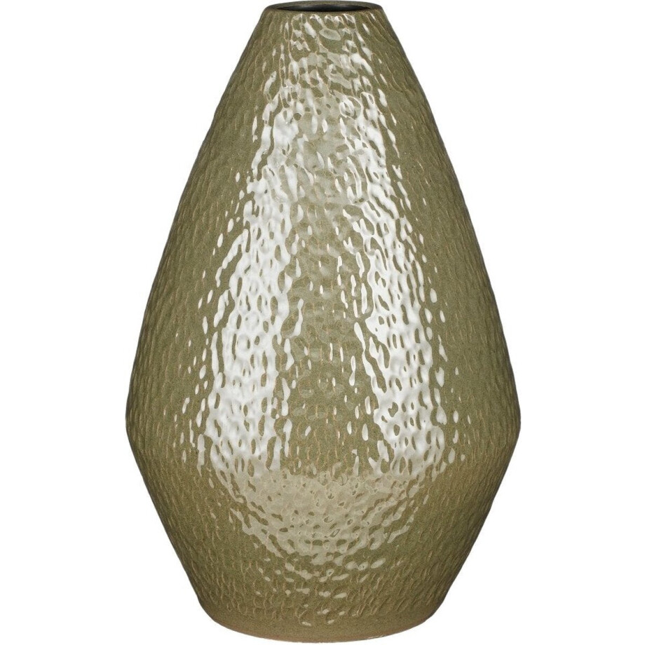 Mica Decorations Morris Vaas - 23x23x30 cm - Keramiek - Groen afbeelding 1