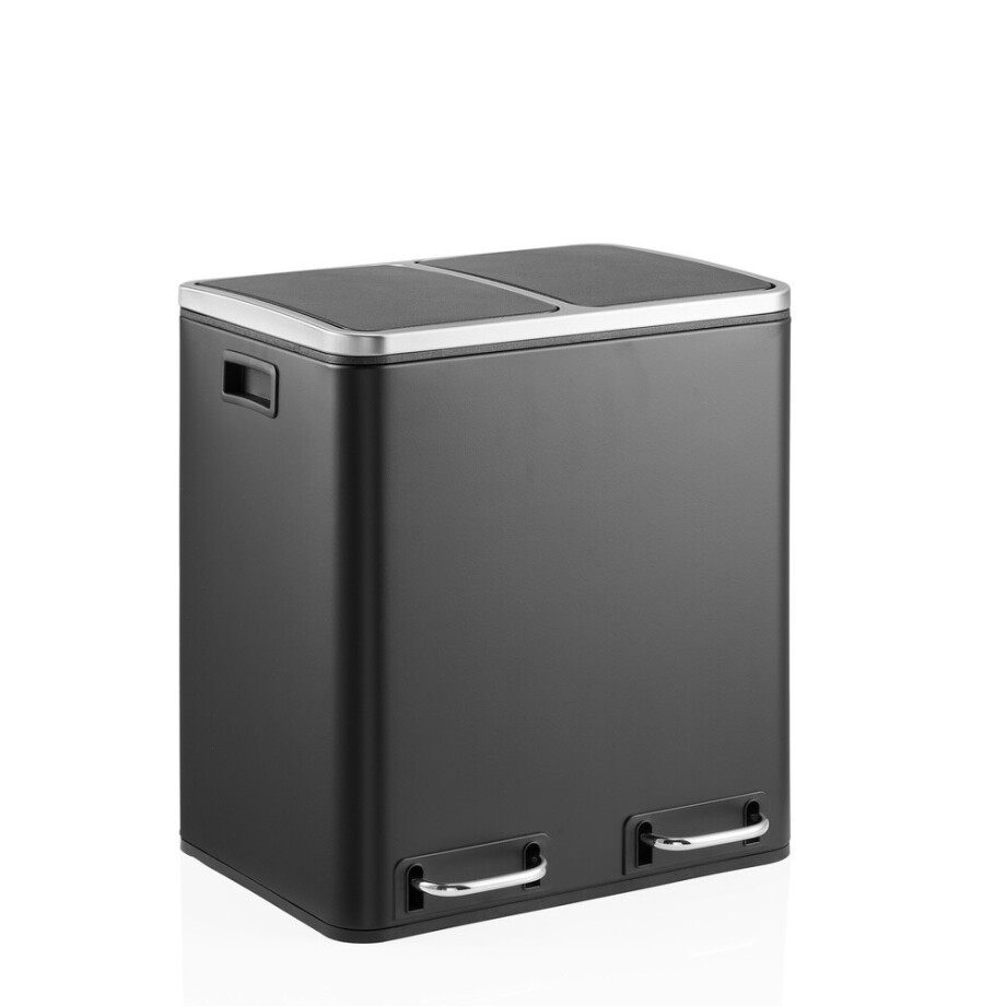 Clean 9 | 2 x 15L - Prullenbak Zwart afbeelding 1