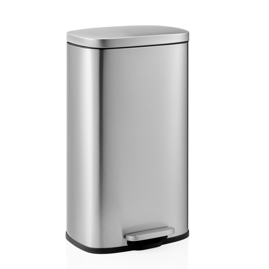 Clean 15 | 30 liter - Prullenbak zilver Clean 15 | 30 liter - Prullenbak zilver afbeelding 1