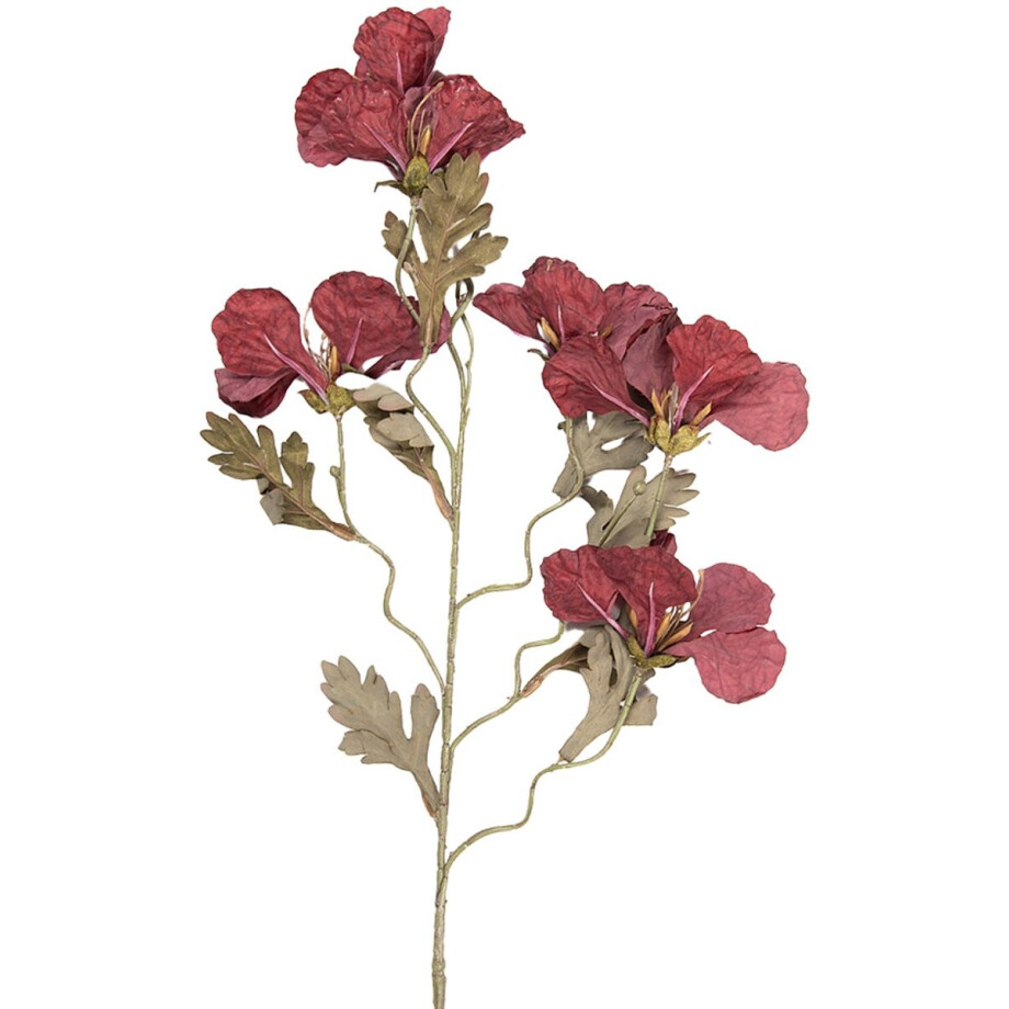 Clayre & Eef Kunstbloem 82 cm Rood Kunststof afbeelding 1