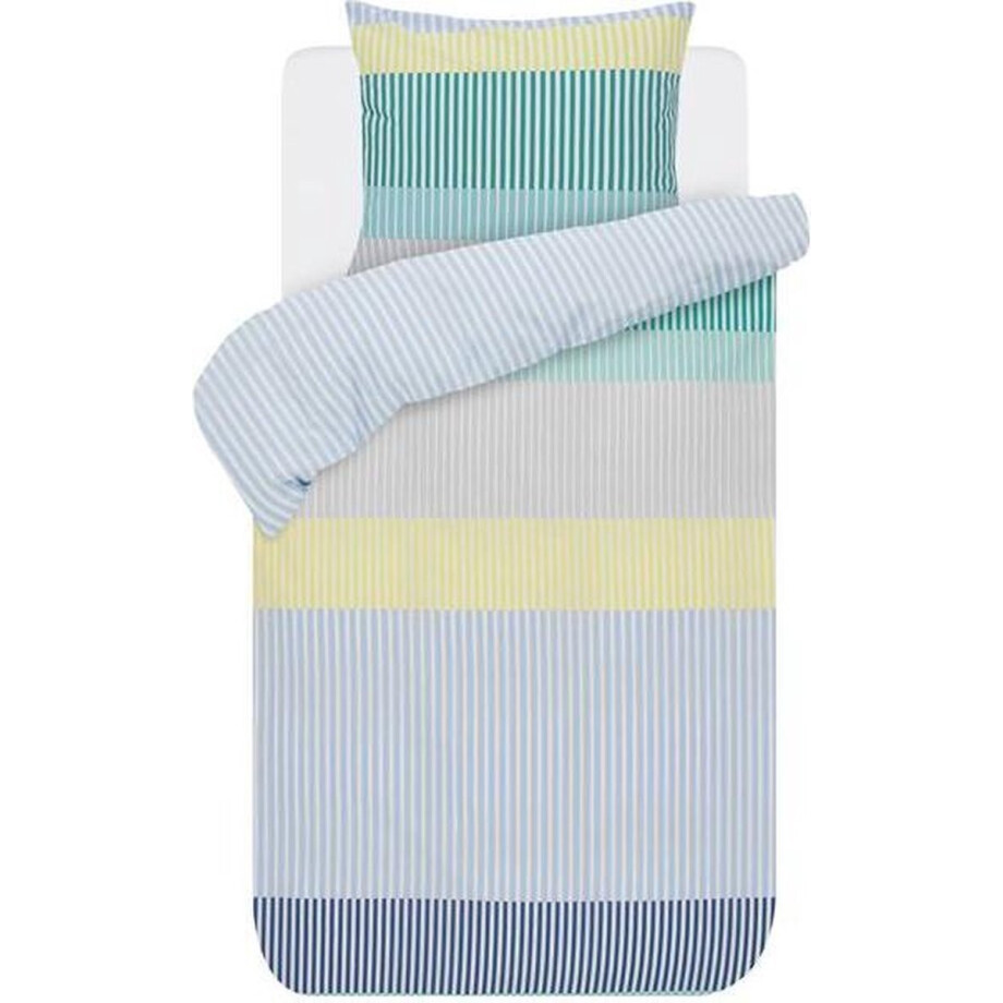 Esprit Makon Dekbedovertrek - Eenpersoons - 140x200/220 cm - Green Esprit Makon Dekbedovertrek - Eenpersoons - 140x200/220 cm - Green afbeelding 1