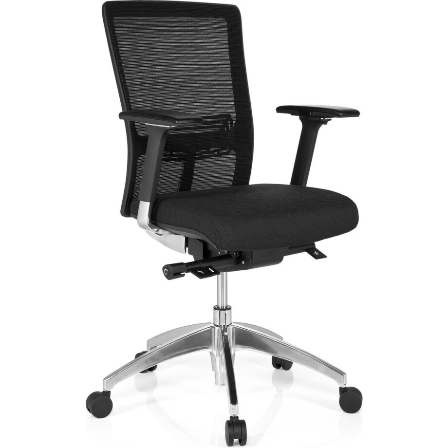 hjh office Astra Base - Bureaustoel - Netstof - Zwart / zwart hjh office Astra Base - Bureaustoel - Netstof - Zwart / zwart afbeelding 1