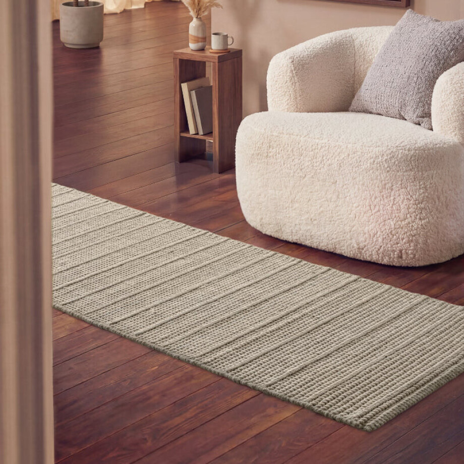 Vloerkleed Parker Rechthoekig - Natuurlijk Wit 250x80cm - Wol - Dekbed-Discounter.nl Vloerkleed Parker Rechthoekig - Natuurlijk Wit 250x80cm - Wol - Dekbed-Discounter.nl afbeelding