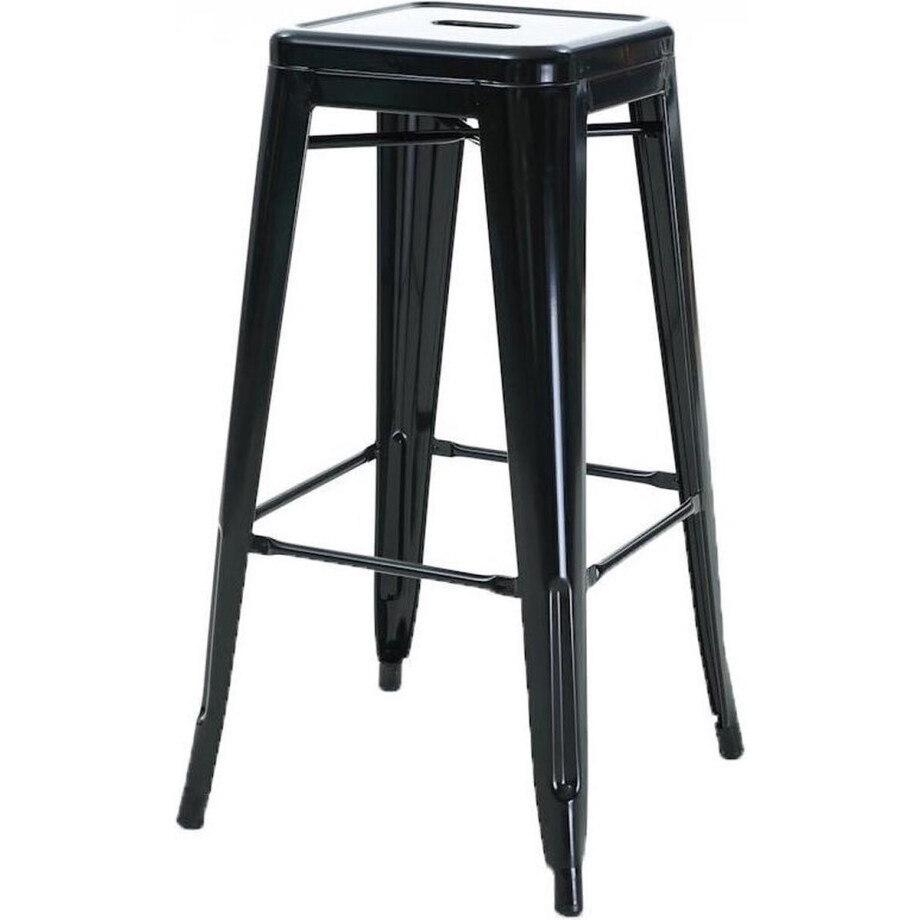 Legend Metalen barkruk zwart - 65 cm afbeelding 1