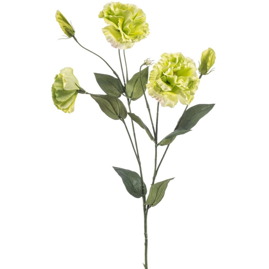Emerald - Kunstbloem Eustoma 75cm groen - Kunstplant voor binnen afbeelding 1
