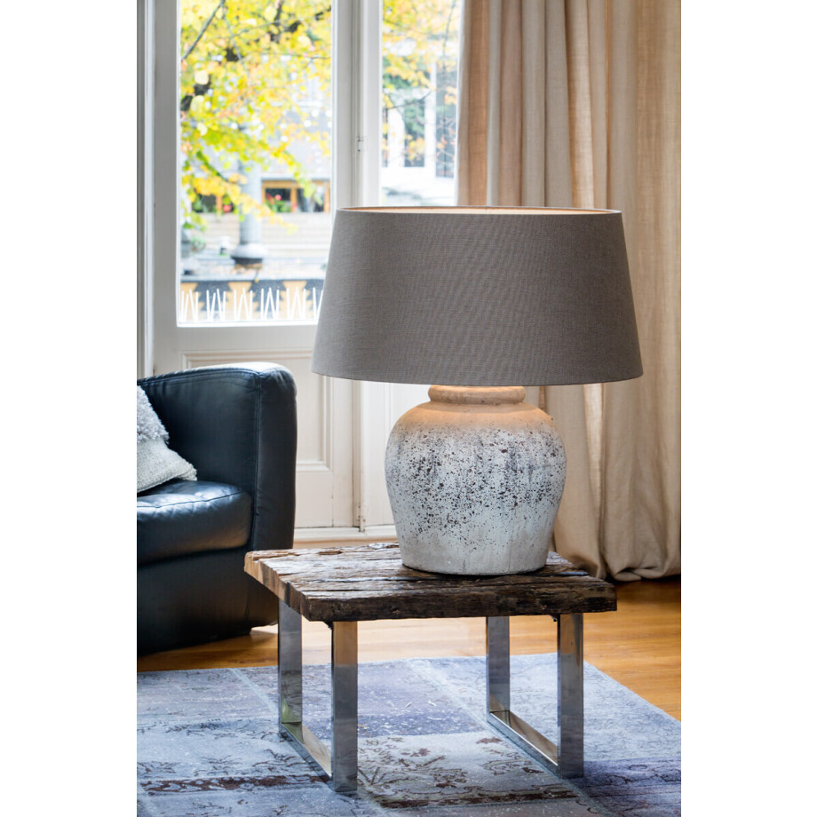 Light & Living Tafellamp 'Etna' Keramiek, 50cm, kleur Antiek Grijs (excl. kap) Light & Living Tafellamp 'Etna' Keramiek, 50cm, kleur Antiek Grijs (excl. kap) afbeelding 1