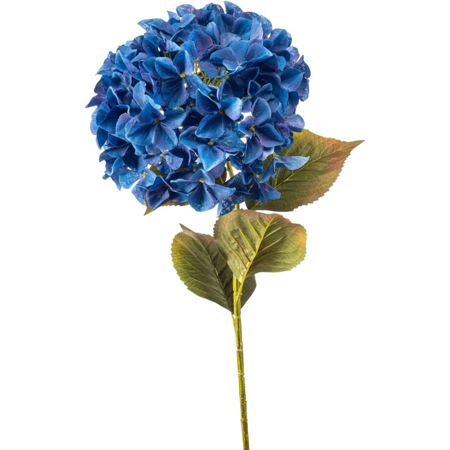 Emerald - Kunstbloem Hortensia XL 90cm blauw - Kunstplant voor binnen afbeelding 1