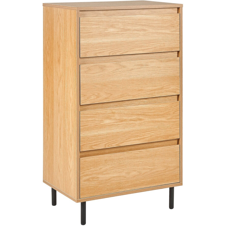 BELIANI NIKEA - Commode - Lichthout - MDF afbeelding 1