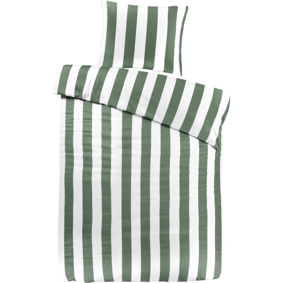 Papillon Lewis Dekbedovertrek - Eenpersoons - 140x200/220 cm - Groen Papillon Lewis Dekbedovertrek - Eenpersoons - 140x200/220 cm - Groen afbeelding 1