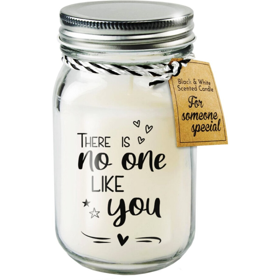 Black & White geurkaars - No one like you afbeelding 1