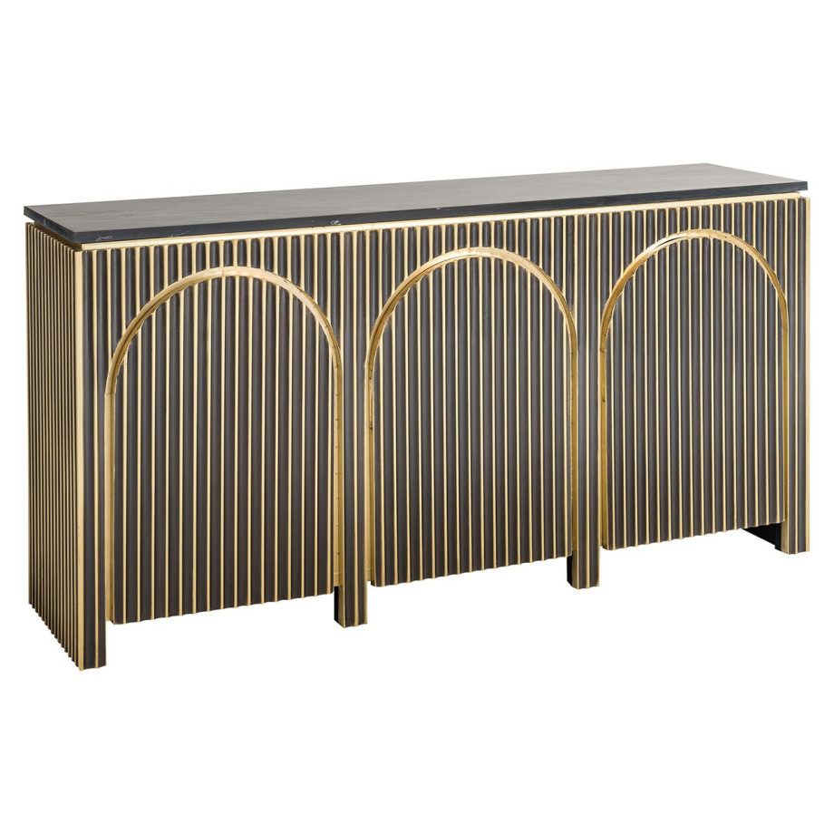 Richmond Dressoir 'Les Arcs' Brass en marmer, 160cm afbeelding 1