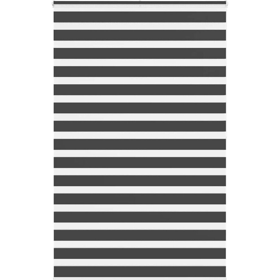 vidaXL - Zebra - rolgordijn - 145x200 - cm - stofbreedte - 140,9 - cm - zwart vidaXL - Zebra - rolgordijn - 145x200 - cm - stofbreedte - 140,9 - cm - zwart afbeelding 1