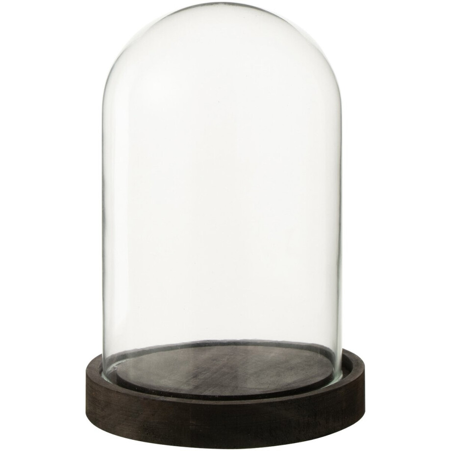 J-Line Decoratieve stolp - glas - donkerbruin - small afbeelding 1